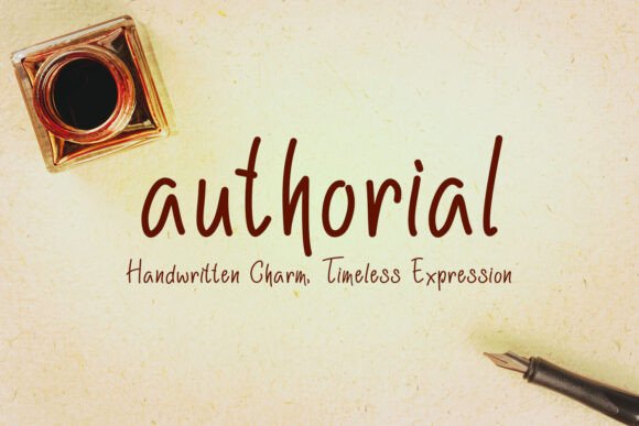 Authorial: Elevating Design with Elegant Handwritten Typography