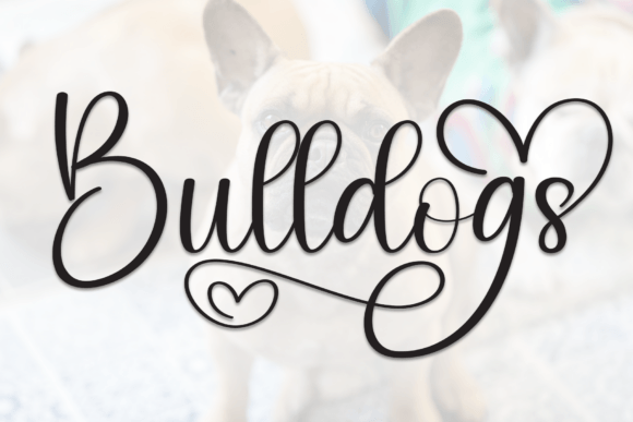 Bulldogs: Elevating Design with Handwritten Elegance