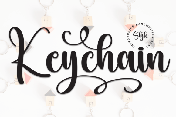Keychain: Elegant Script Font for Creative Designs