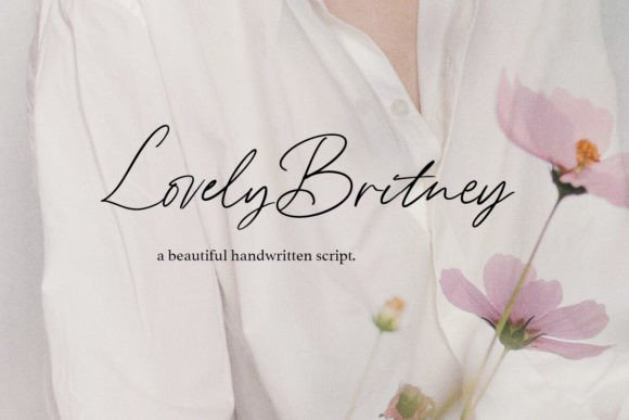 Lovely Britney: Elevating Design with Feminine Script Typography