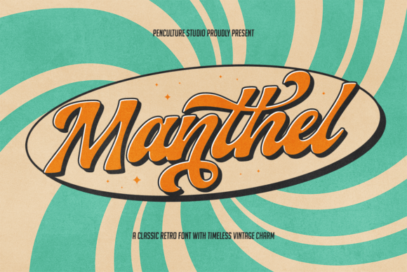 Manthel Retro Script Font: Vintage Charm Meets Modern Design