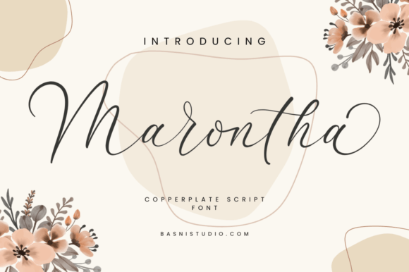Marontha: The Copperplate Script for Natural & Precise Branding