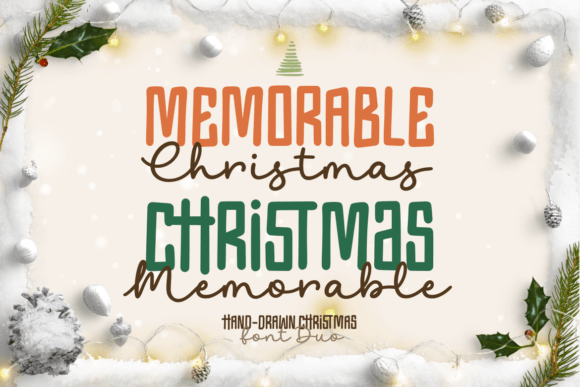 Memorable Christmas Duo: Festive Typography That Captures the Holiday Spirit