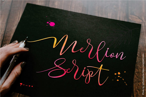 Merlion: A Modern Calligraphy Font for Elegant Branding