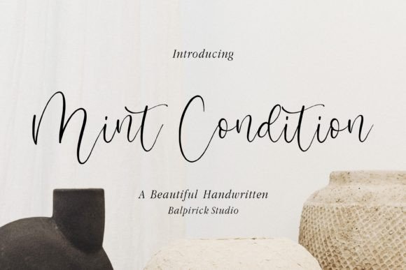 Mint Condition: Elevating Design with Authentic Script Typography