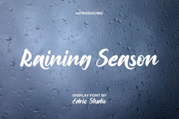 Raining Season Font: A Modern Calligraphic Design Asset