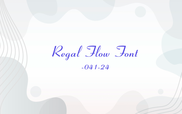 Regal Flow: Elevating Design with Elegant Typography