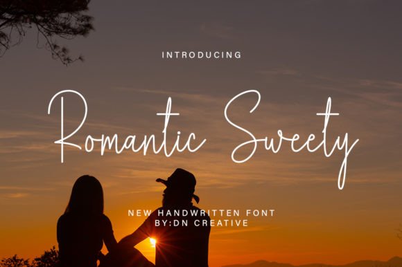 Romantic Sweety: Elevating Modern Design with Monoline Script