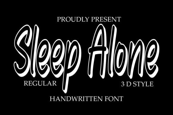 Sleep Alone: A Modern Monoline Script Font