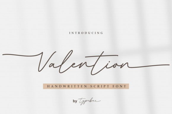 Valention: Elevate Your Designs with Romantic Script Typography