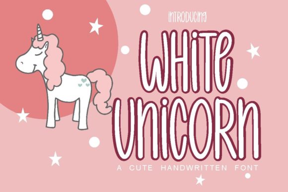 White Unicorn: A Whimsical Script Font for Modern Design
