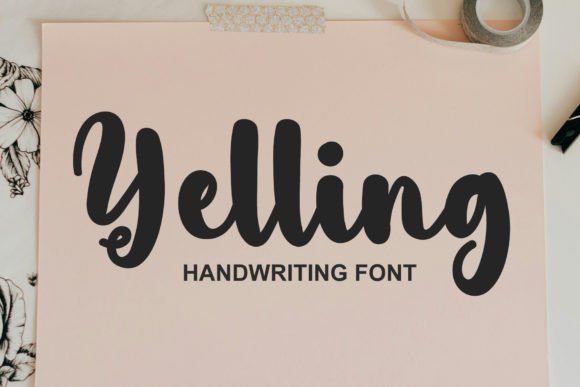 Yelling: A Stylish Script Font for Modern Design