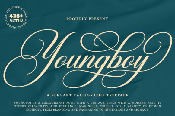 Youngboy: Elevating Modern Design with Vintage Calligraphy